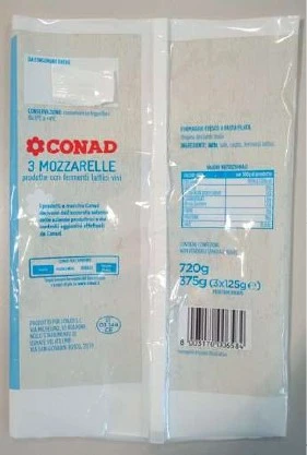 Foto 3 mozzarelle conad Conad richiamato