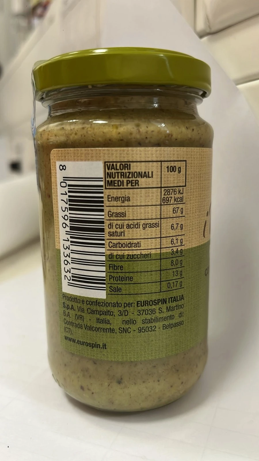 Foto Pesto di pistacchio 190g Delizie dal Sole richiamato