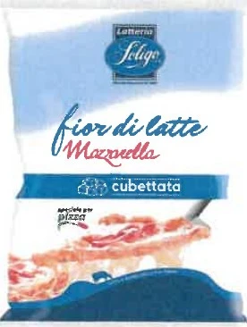 Mozzarella per pizza Cubettata 2000g