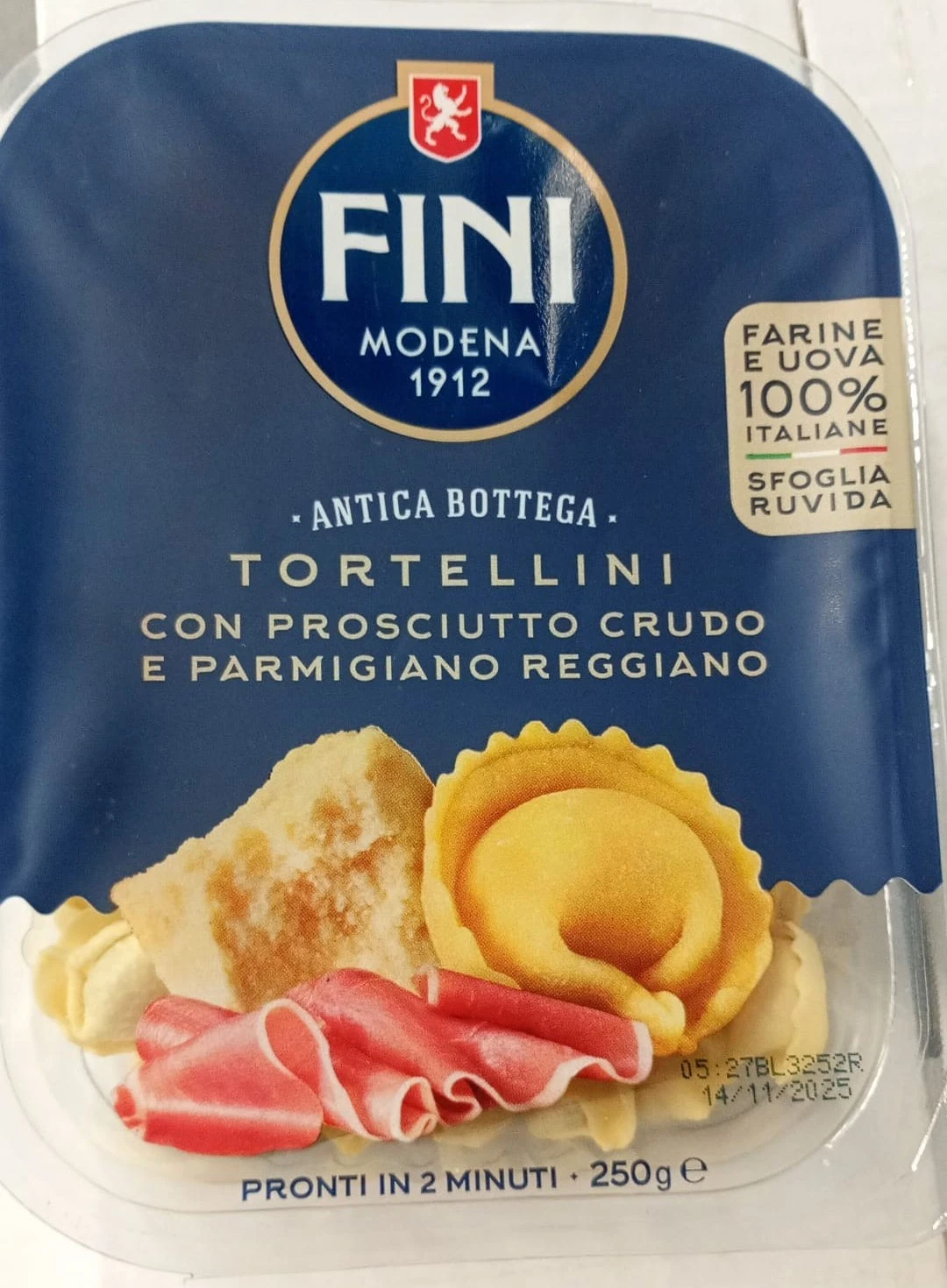 Foto Tortellini prosciutto crudo e parmigiano reggiano 250g Fini - Antica Bottega richiamato