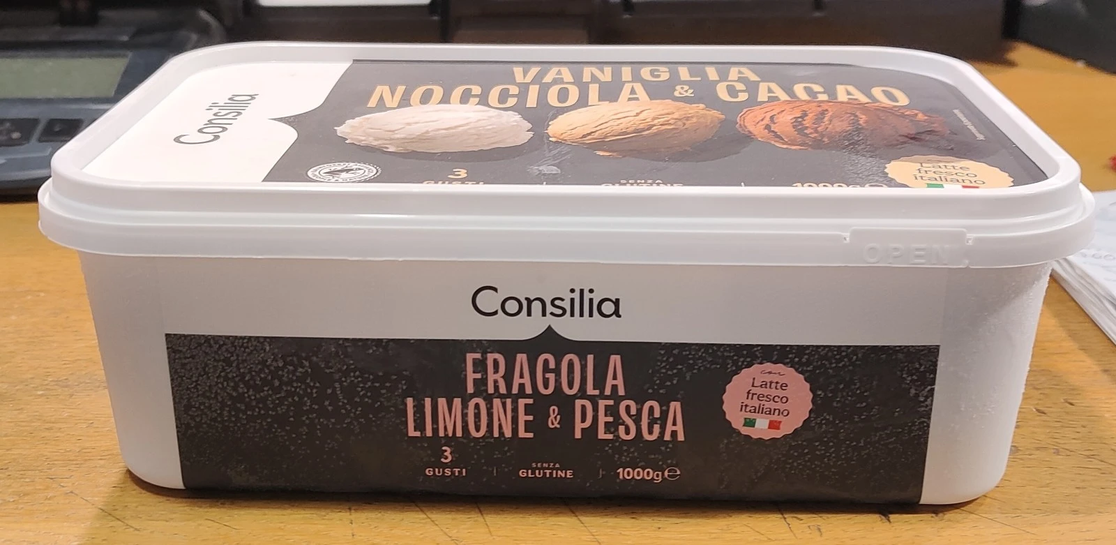Vaschetta Vaniglia Nocciola Cacao 1000g