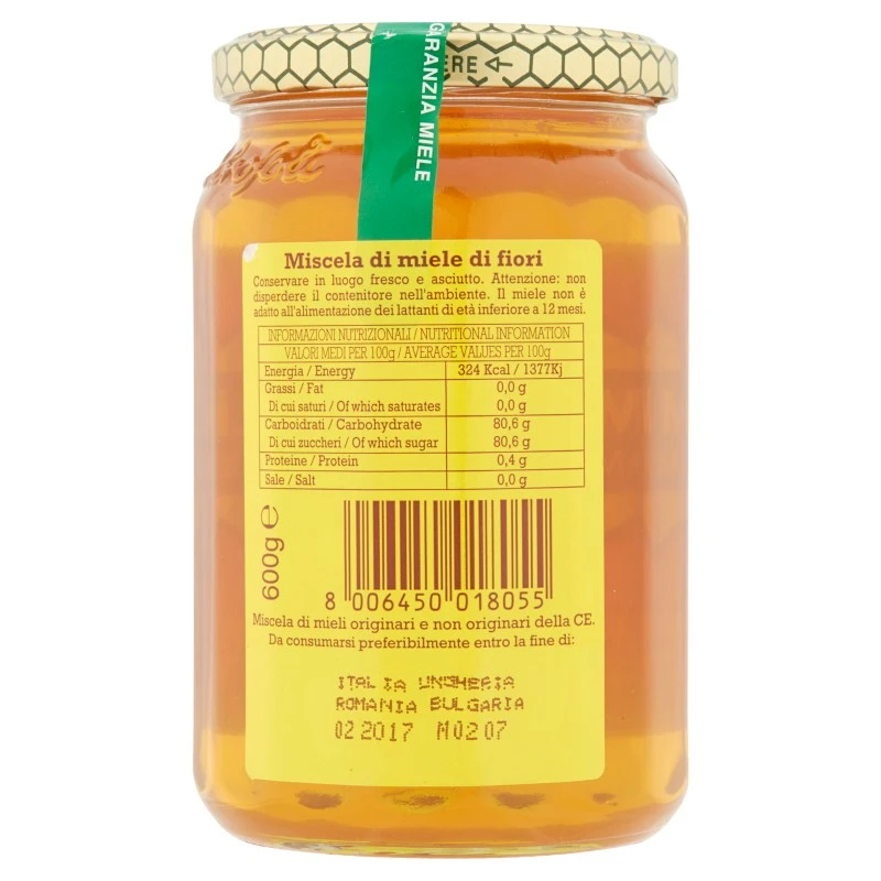 Miele di fiori vaso gr 600