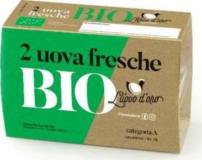 Confezione da 2 uova fresche biologiche - cat. A