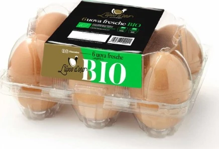 Foto Confezione da 6 uova fresche biologiche - cat. A L'uovo D'oro richiamato