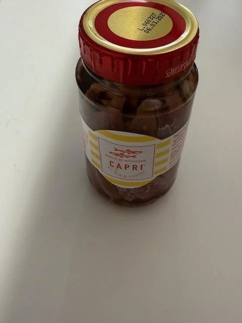 Filetti di acciughe all'olio di girasole