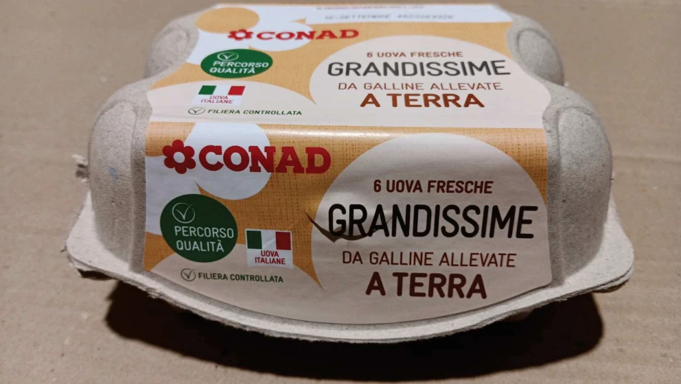 Uova fresche Cat. A da allevamento a terra, XL, PQC Conad