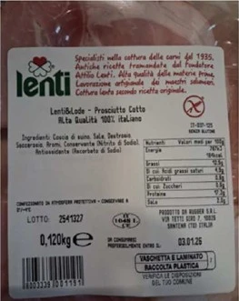 Foto Lenti & lode - prosciutto cotto alta qualita' Lenti richiamato