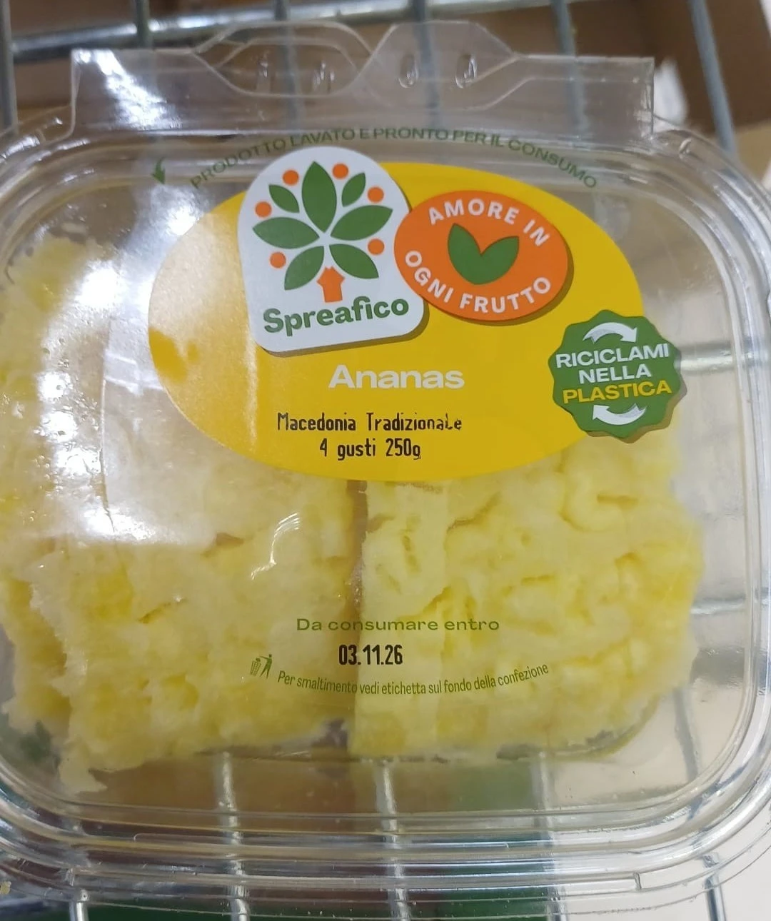 Ananas a fette 250g