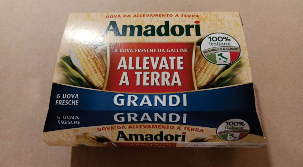 Uova fresche Cat. A, da allevamento a terra, L Amadori