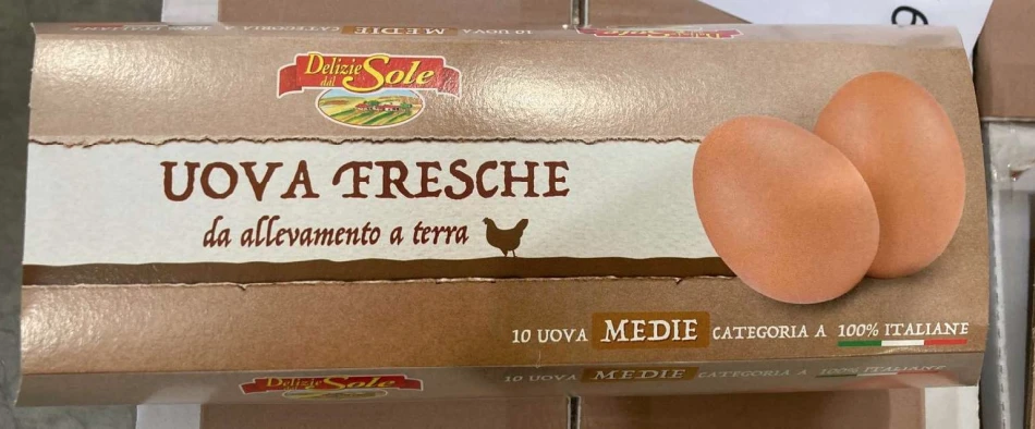 UOVA MEDIE DA ALLEVAMENTO A TERRA 10 PEZZI
