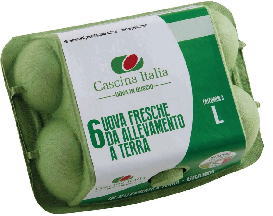 6 UOVA FRESCHE DA ALLEVAMENTO A TERRA - CATEGORIA A