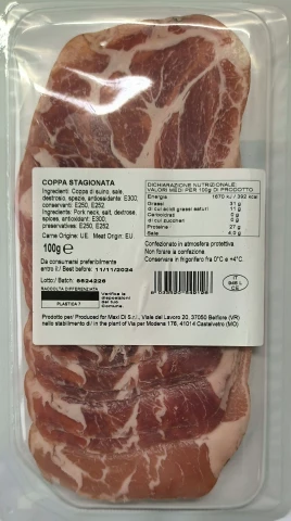 COPPA STAGIONATA 100g