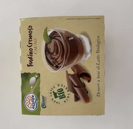 BUDINO CREMOSO CACAO BIOLOGICO