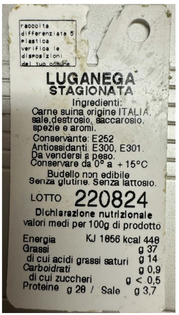 LUGANEGA STAGIONATA