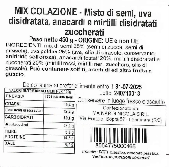 MIX COLAZIONE