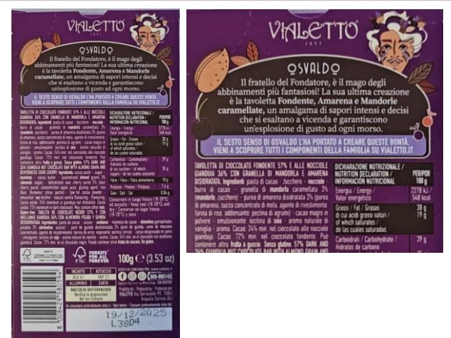 VIALETTO TAVOLETTA AMARENA E MANDORLE
