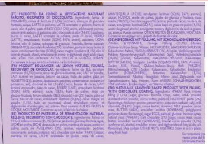 CREMINO- PRODOTTO DA FORNO FARCITO E RICOPERTO