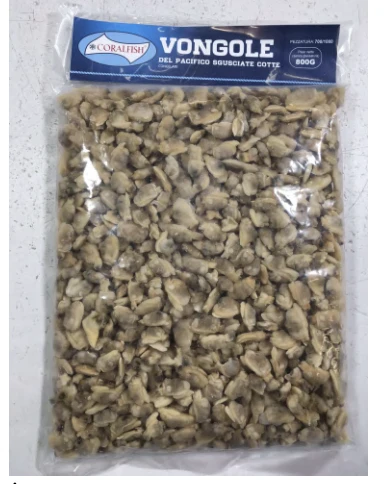 VONGOLE DEL PACIFICO SGUSCIATE COTTE SURGELATE