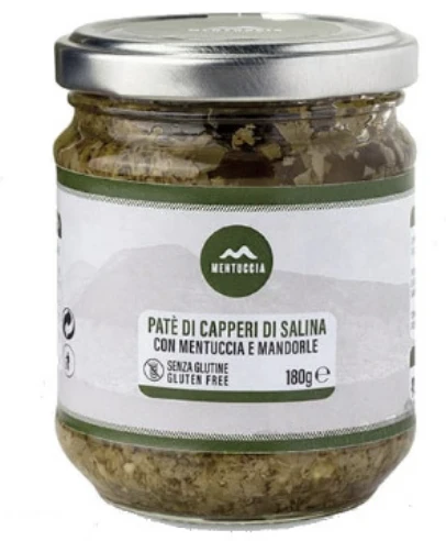 PATE' DI CAPPERI CON MENTUCCIA E MANDORLE
